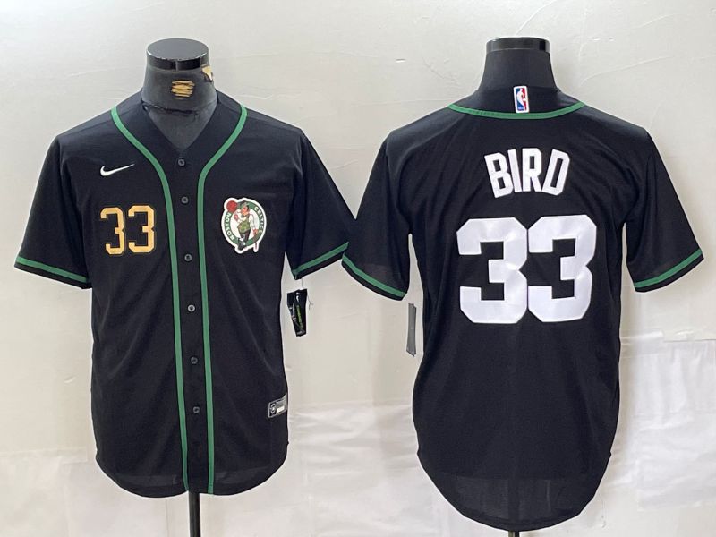 Men Boston Celtics #33 Bird Black Second generation joint name 2024 Nike NBA Jersey style 2->boston celtics->NBA Jersey